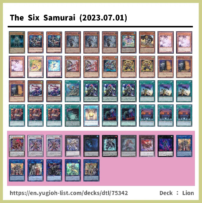 The Six Samurai (2023.07.01) Deck 2023 / Six Samurai