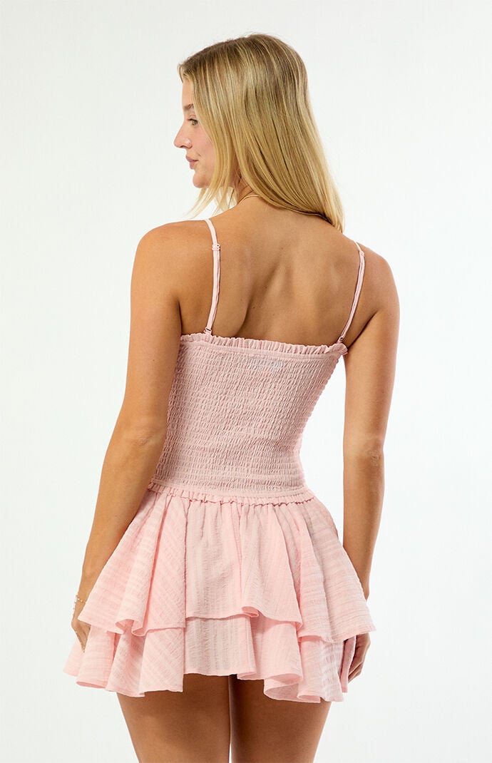 Your Favorite Lily Removable Strap Smocked Mini Dress
