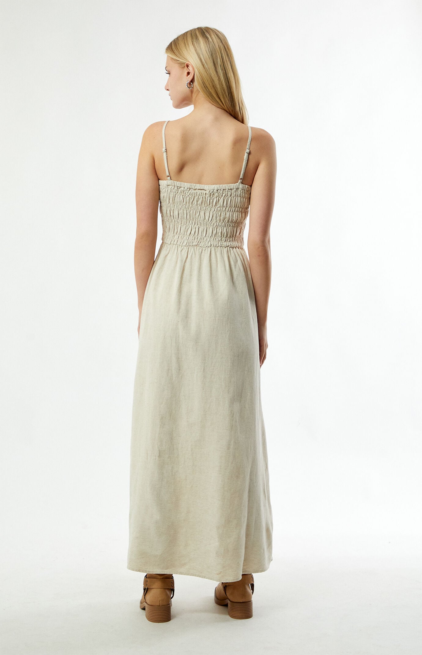 Rhythm Classic Shirred Midi Dress