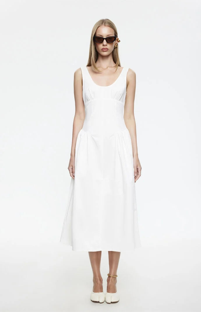 LIONESS Luna Rosa Poplin Maxi Dress