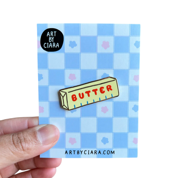Butter Enamel Pin