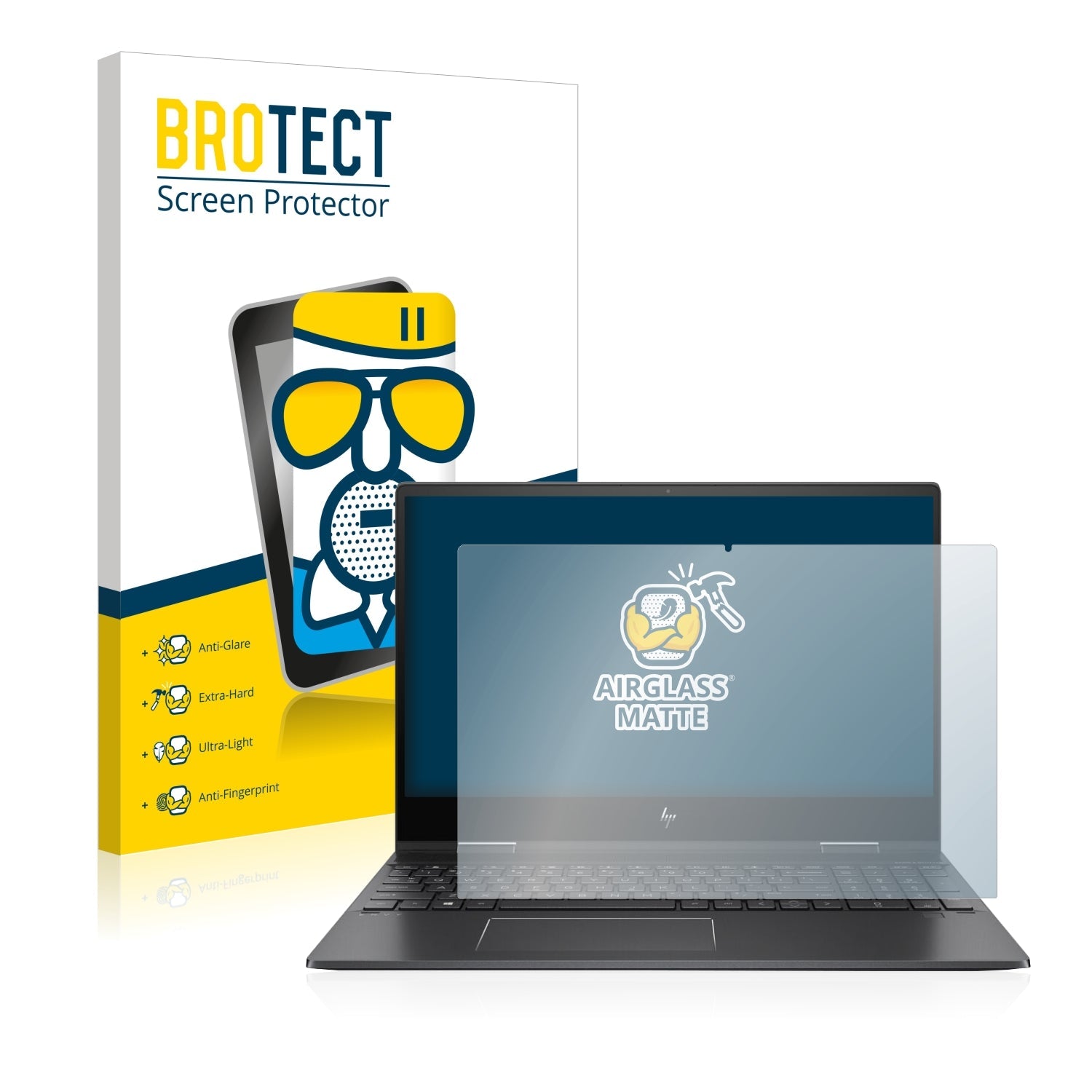 BROTECT AirGlass Matte Glass Screen Protector for HP Envy x360 15-ds0101ng