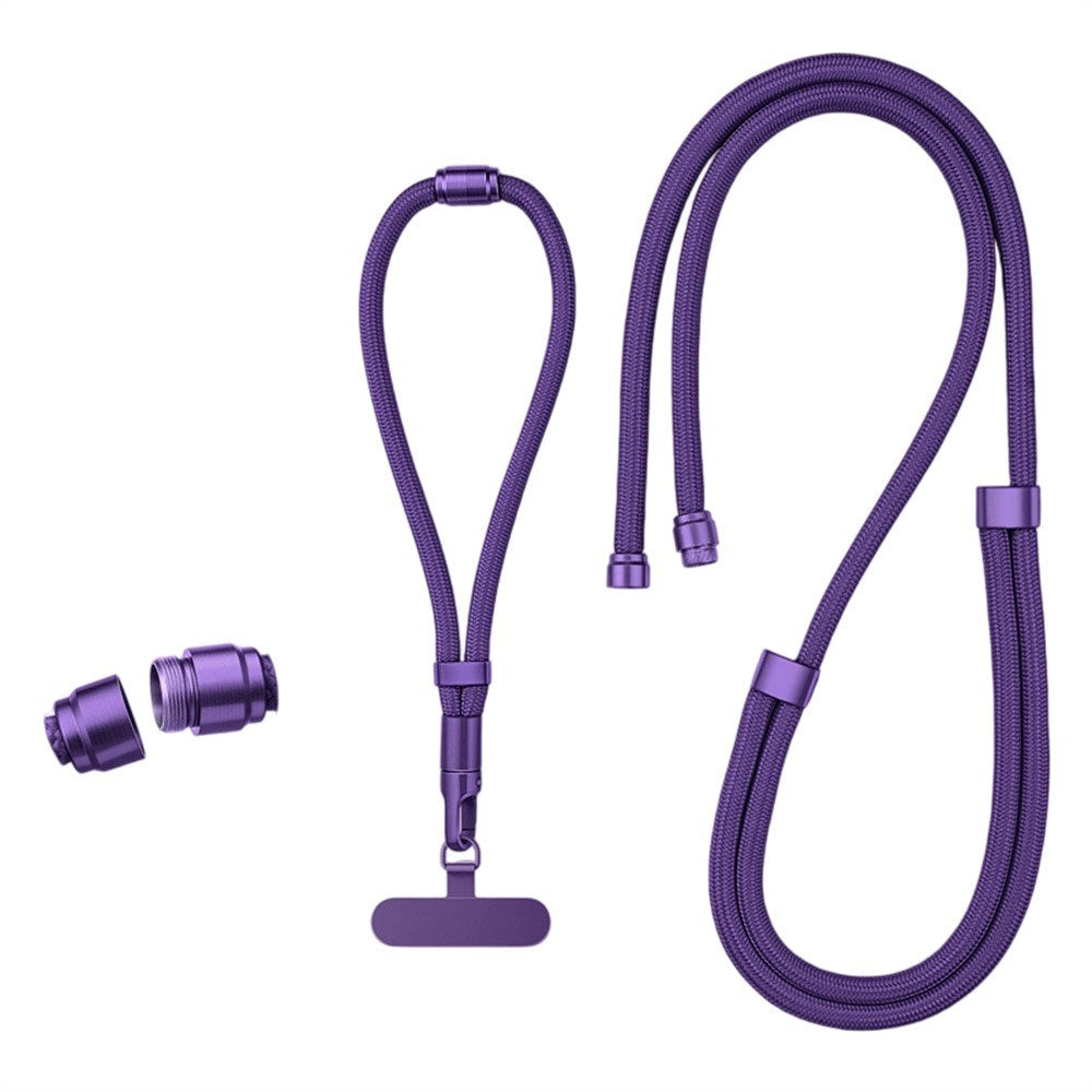 3-i-1 Nylon Strop til Mobil - Lilla