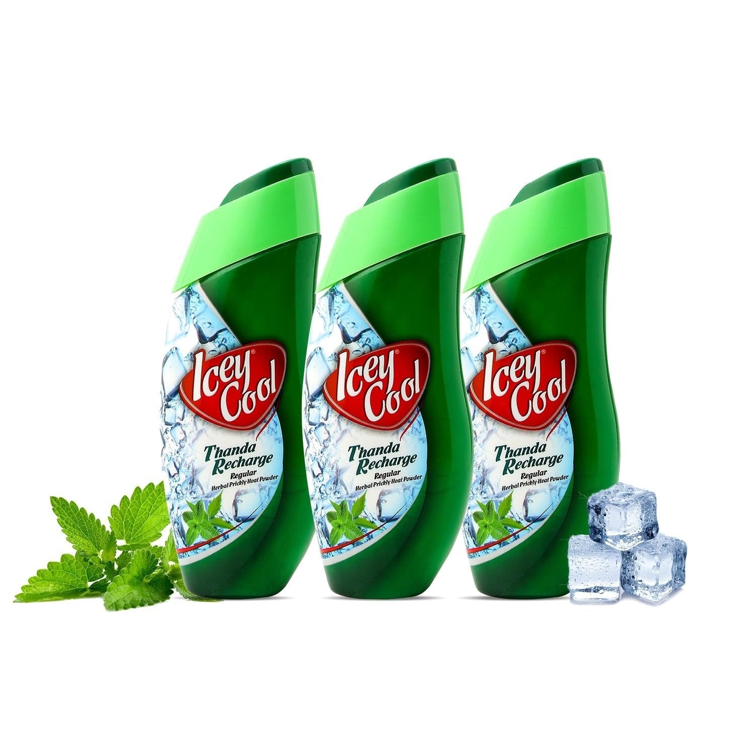 Labolia Icey Cool Regular Herbal Talcum Powder - 100 gms (Pack of 3)
