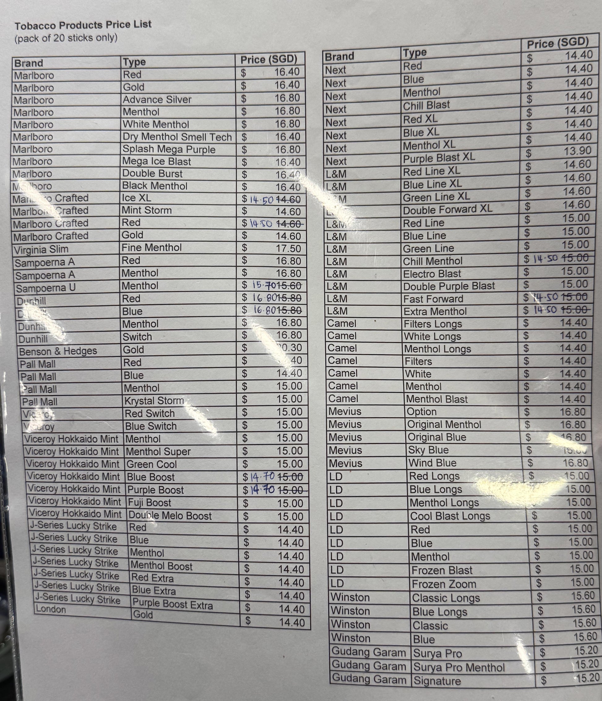 Cigarettes sold in Singapore : r/Cigarettes