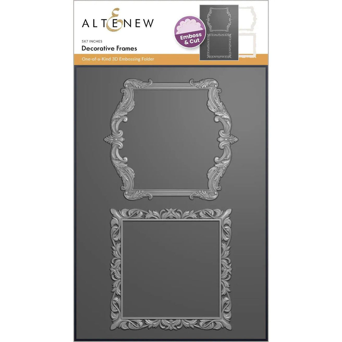Altenew - 3D Embossing Folder & Dies - Decorative Frames-ScrapbookPal