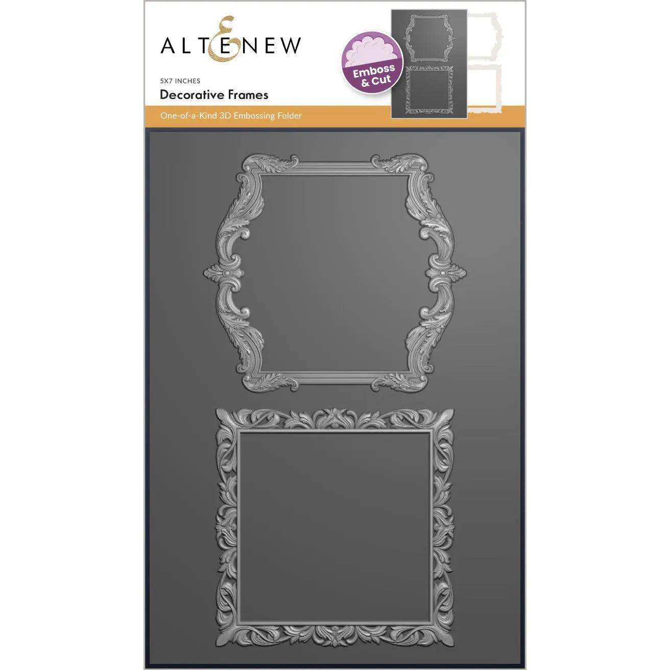 Altenew - 3D Embossing Folder & Dies - Decorative Frames-ScrapbookPal