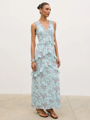 Aurelia Ruffle Maxi Dress