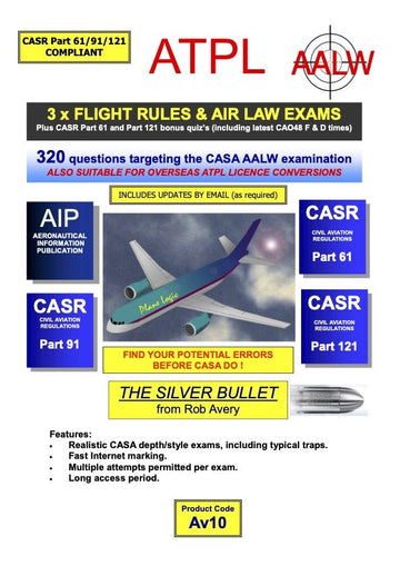 3 ATPL Air Law Practice Exams - Rob Avery - Downunder Pilot Shop Australia