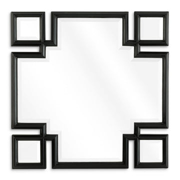 Mirror Valencia Piano Black Finish