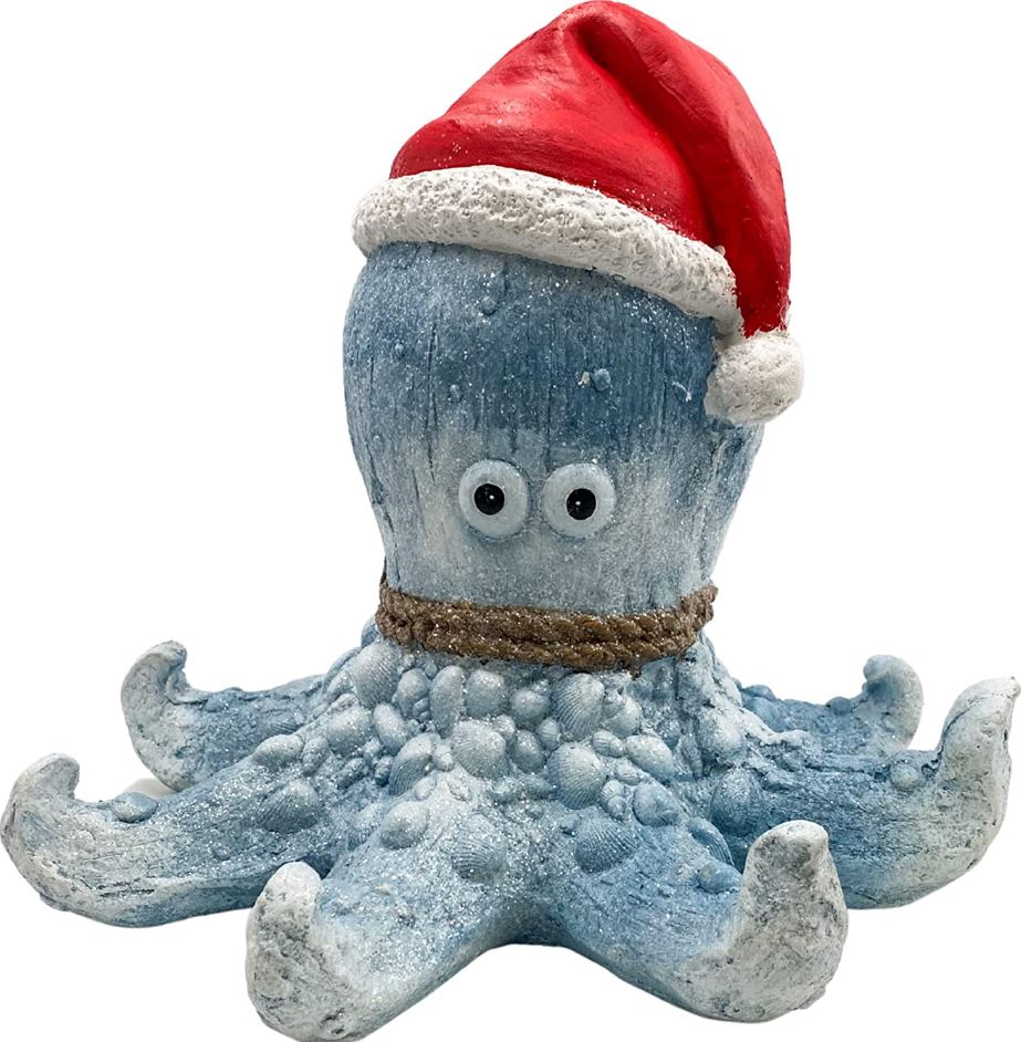 Fancy That Holiday Octopus Figurine