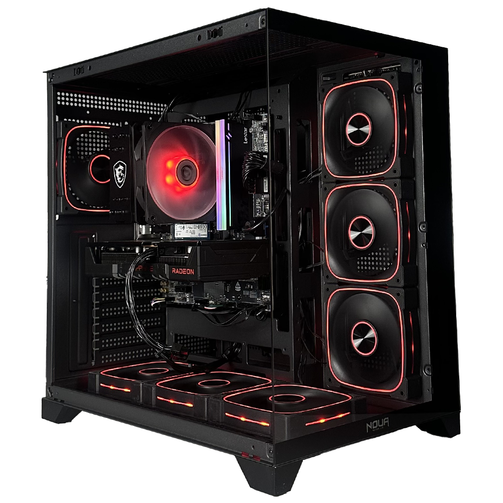 GLADIO V13 - Pc gaming Ryzen 5 7500F, RTX 5060 Ti 16Gb, Ram 16Gb 6000Mhz Ddr5, SSD NVMe 1000Gb, Dissipatore ad Aria, Windows 11 Pro