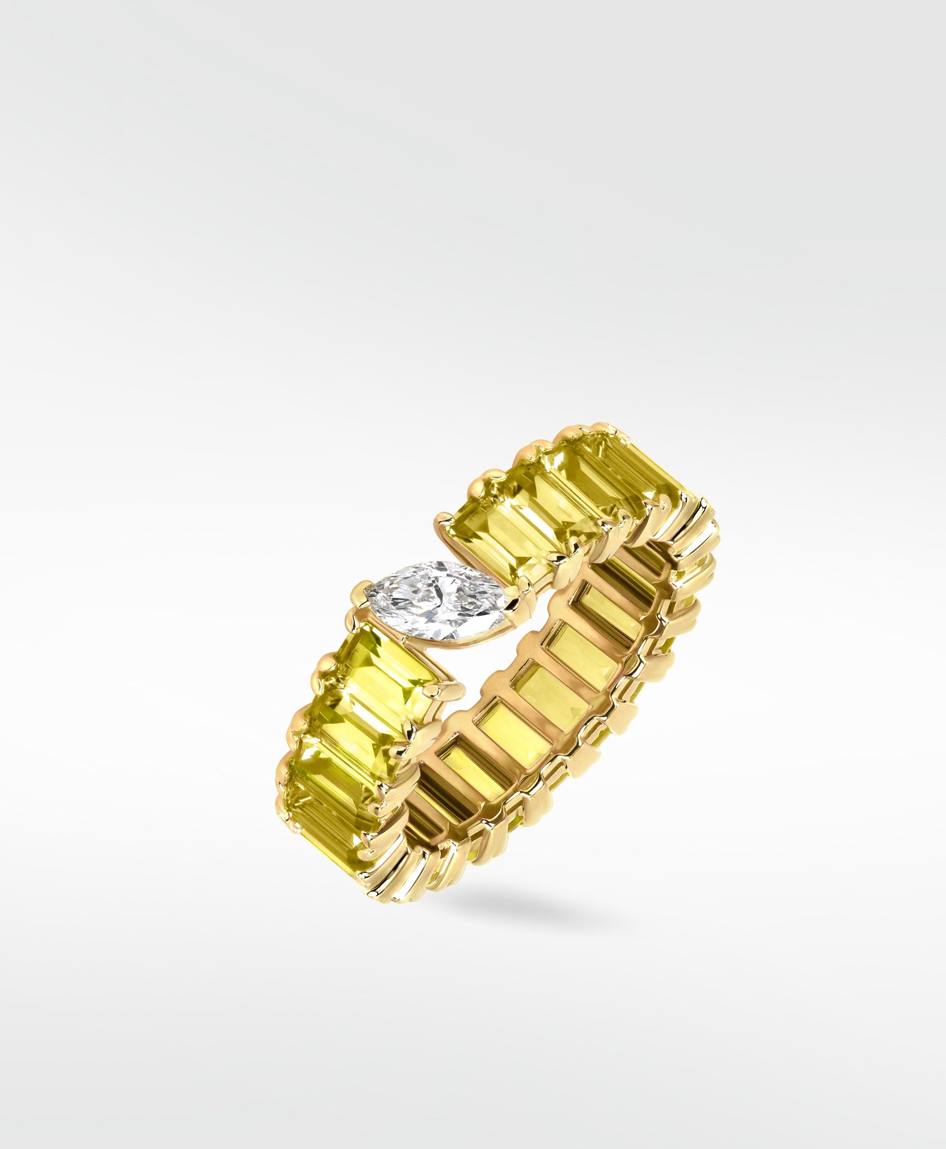 Veto Lux Yellow Sapphire Eternity Ring