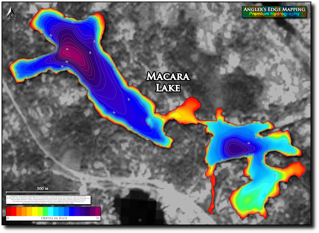 Macara Lake print map