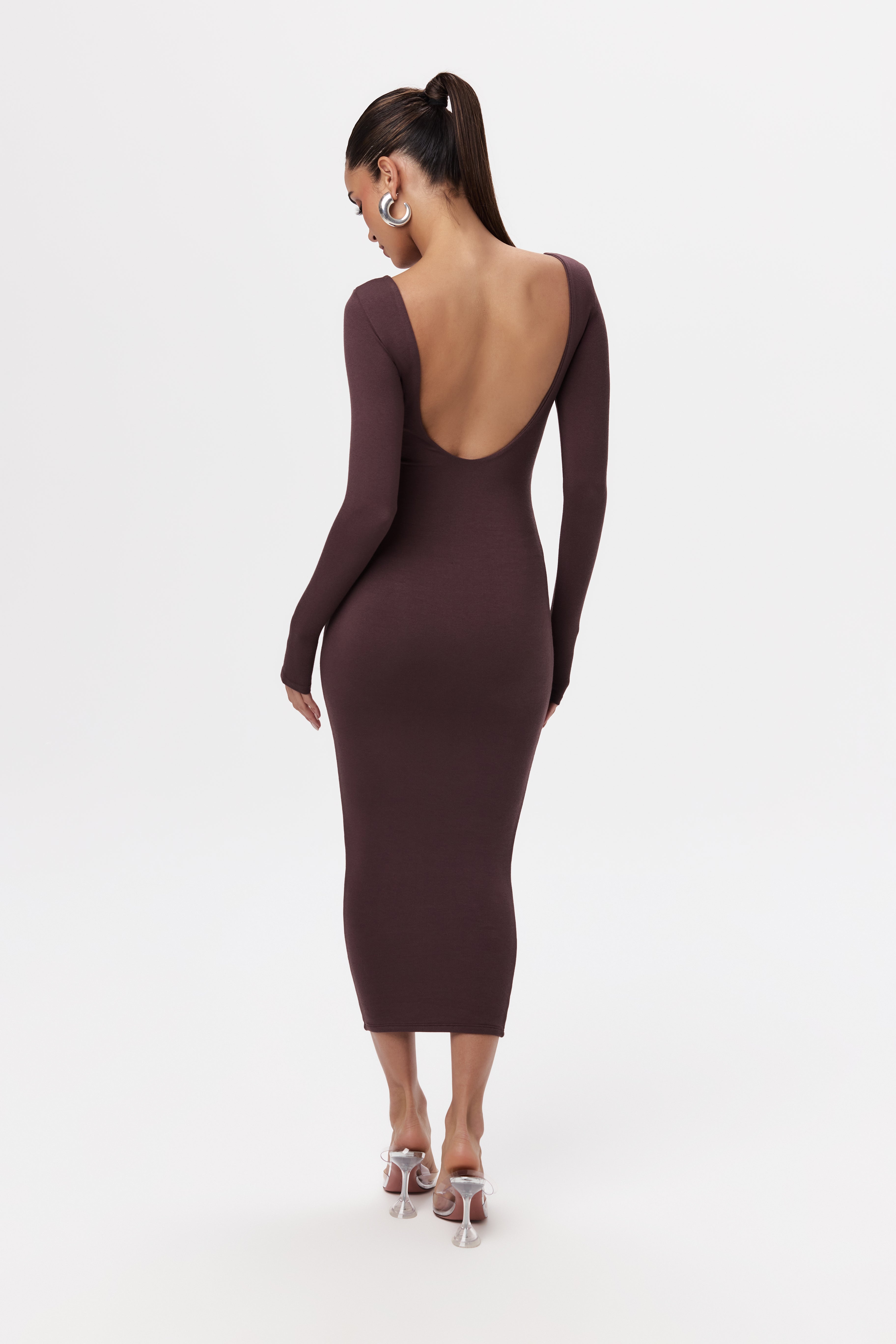 NW Open Back Midi Dress