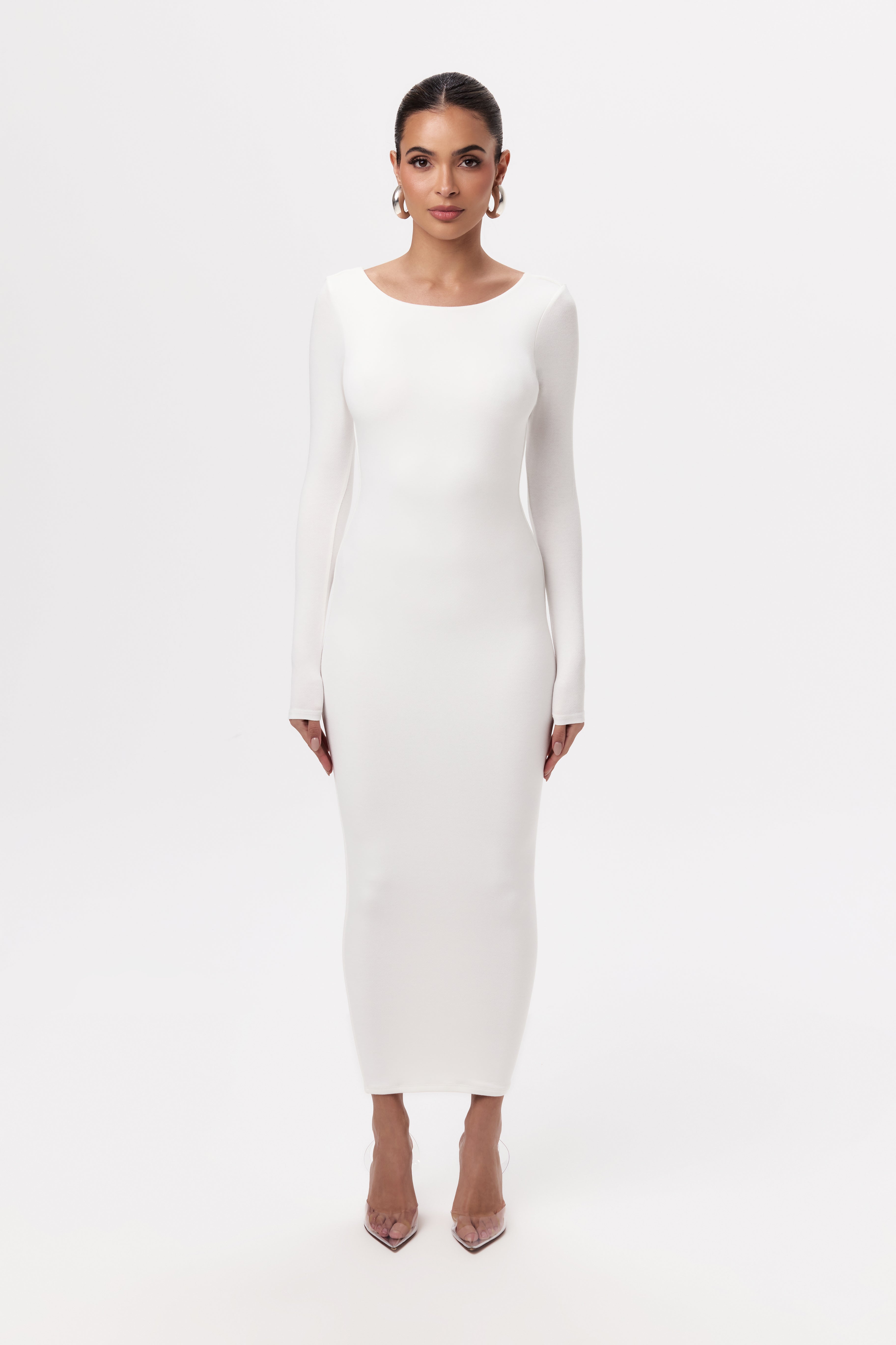 NW Open Back Midi Dress