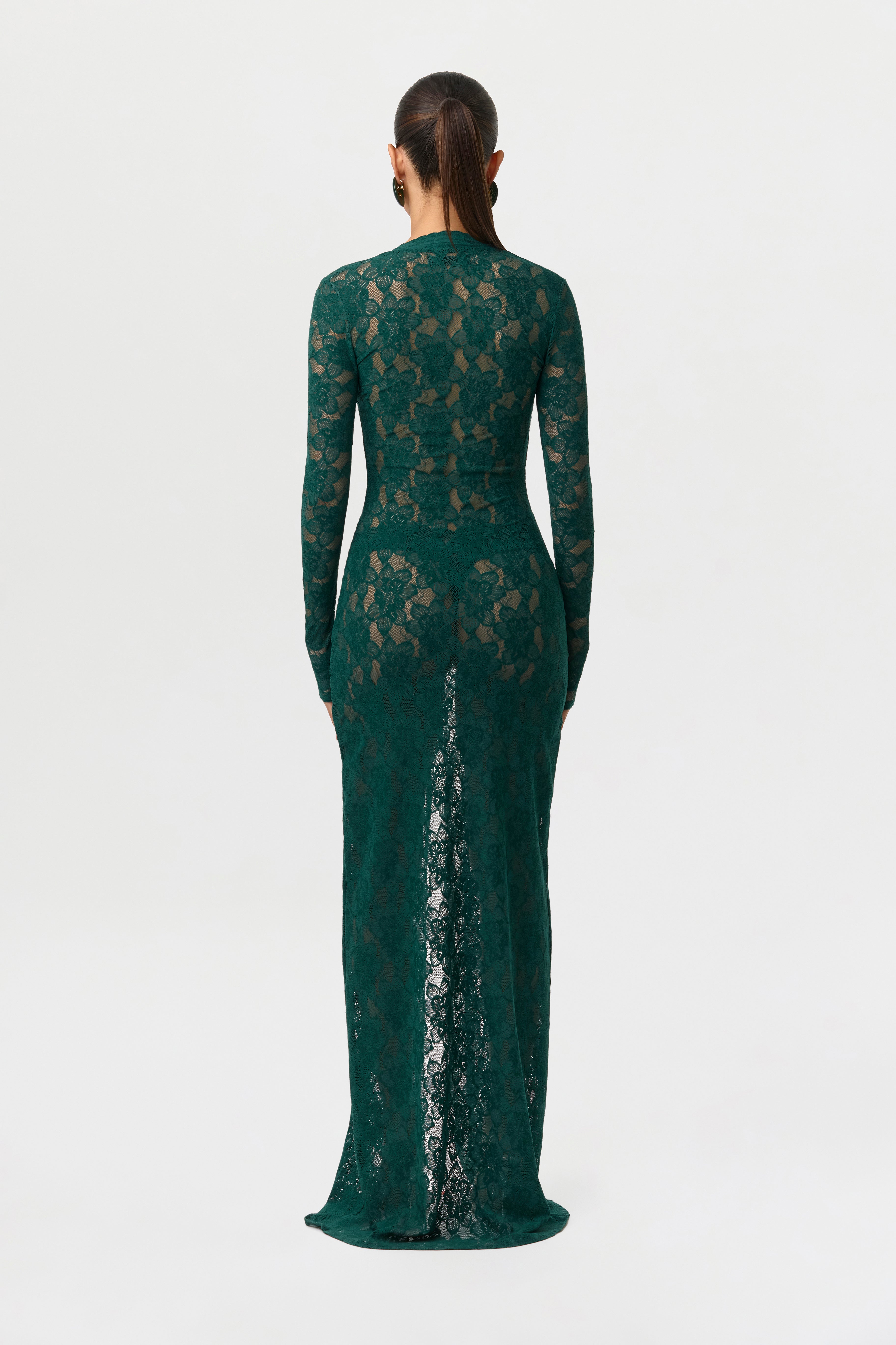 Stretch Lace Maxi Dress