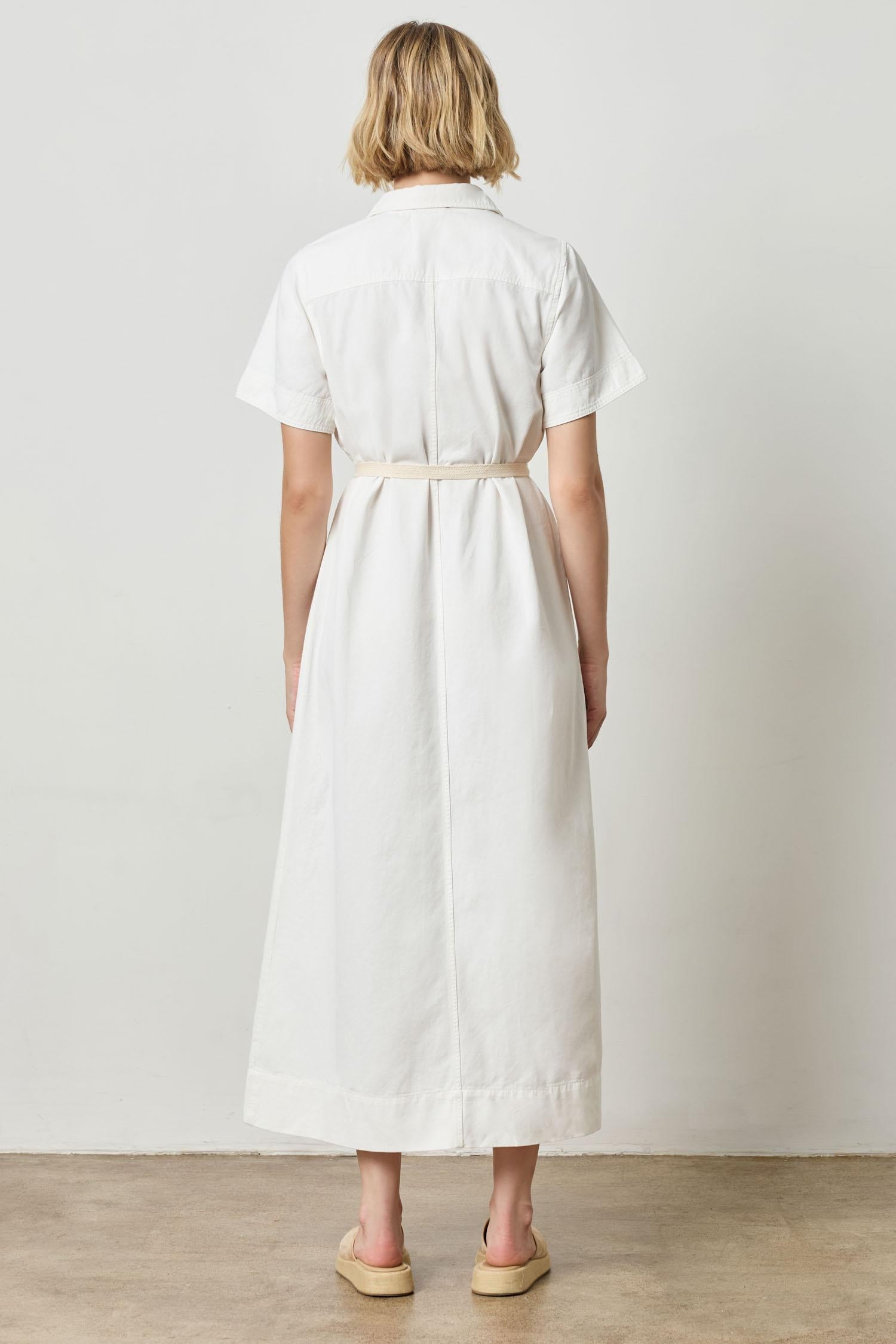 Short Sleeve Maxi Shirt Dress