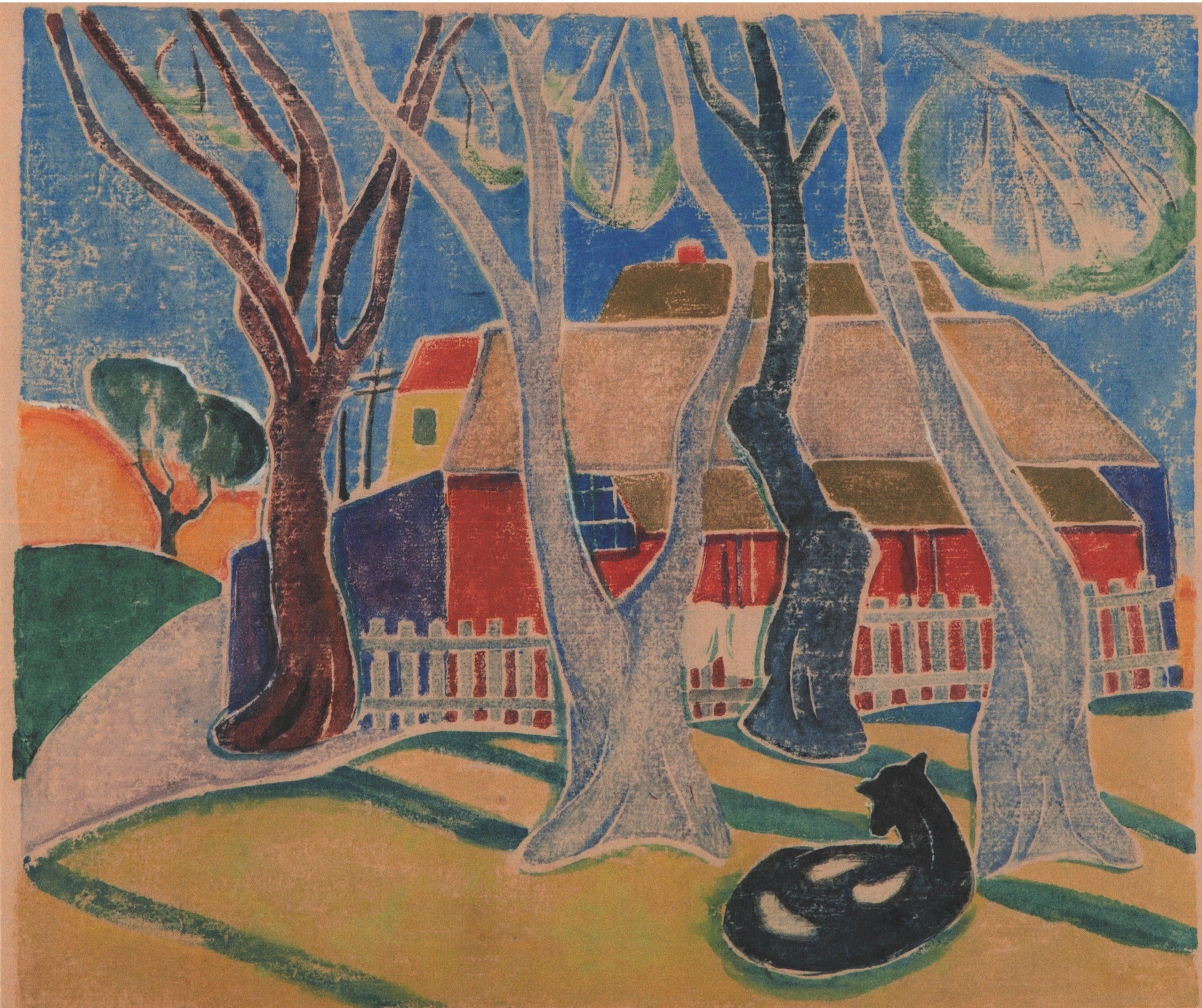 "A Barn" 13"x11" Print by Edith Lake Wilkinson (c. 1921)