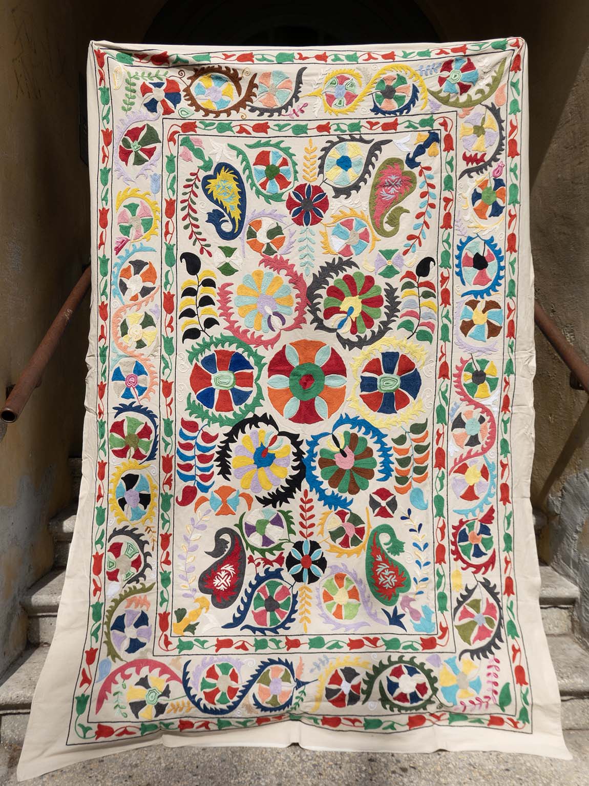 Indian suzani bedspread 89