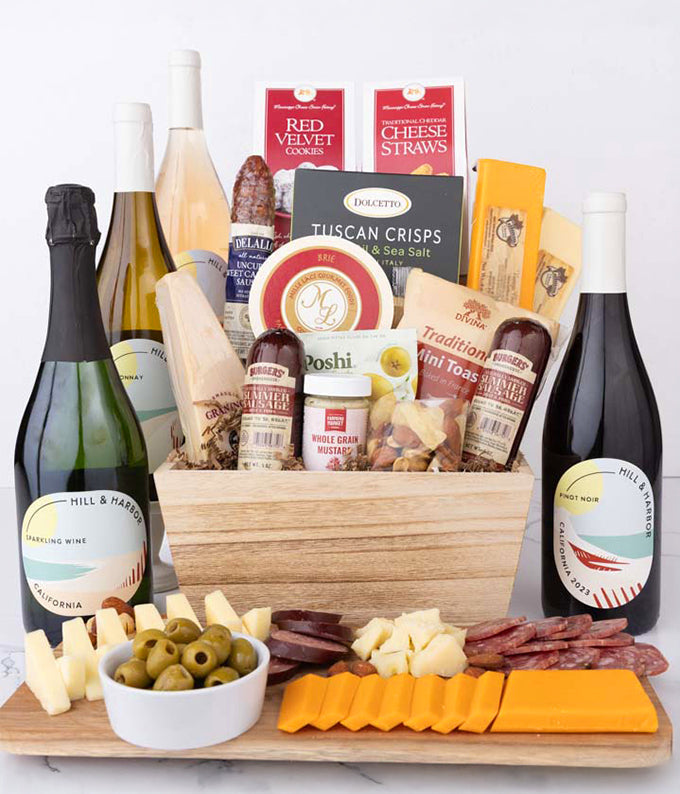Premier Charcuterie, Cheese with Red, White, Rose & Sparkling Wine