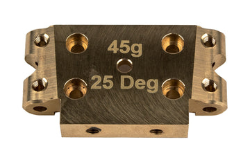 Team Associated Factory Team DR10 / SR10 / RB10 Brass Front Bulkhead 25deg - ASC72007