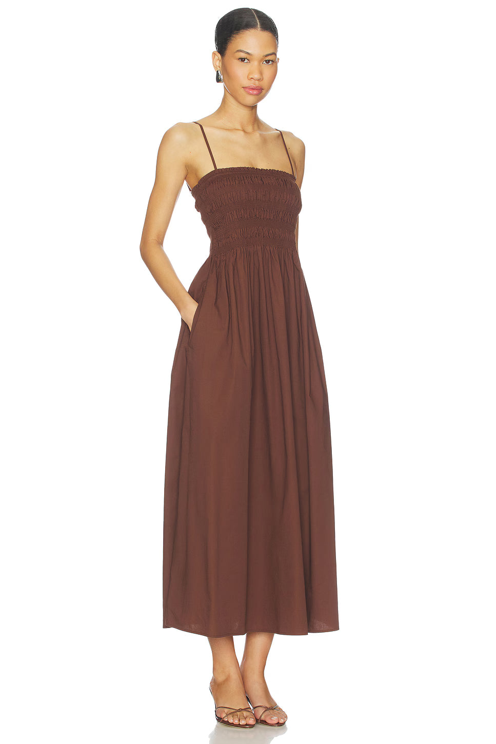 Bianca Shirred Bodice Dress