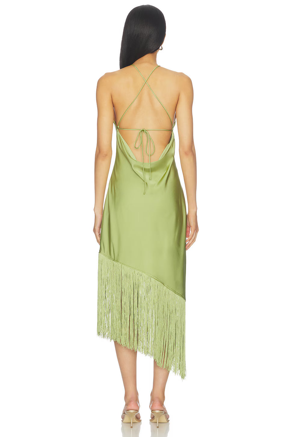 Natalina Fringe Midi Dress