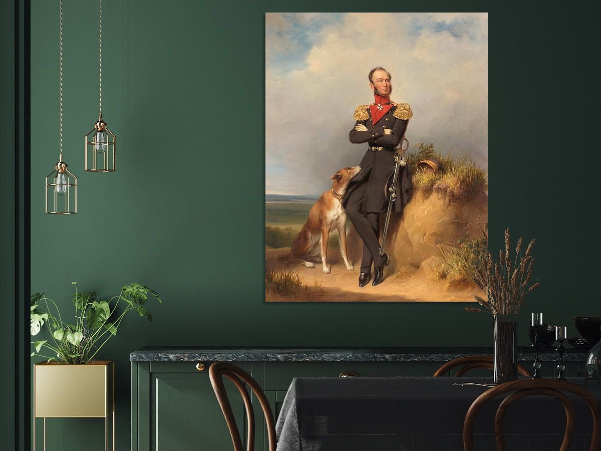 Portret van Willem II, koning der Nederlanden - Jan Adam Kruseman in kamer 3