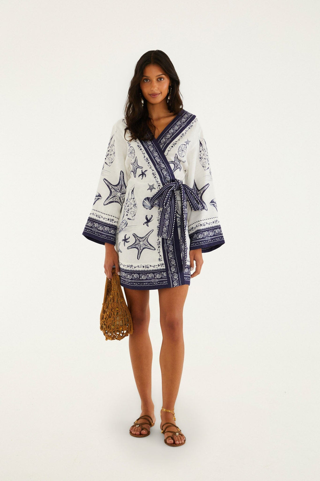 Off-White Coast Scarf  Mini Dress