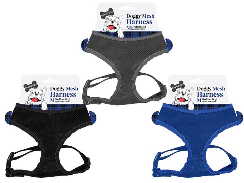 Dog Harness - Mesh Medium (Set of 12 Assorted)