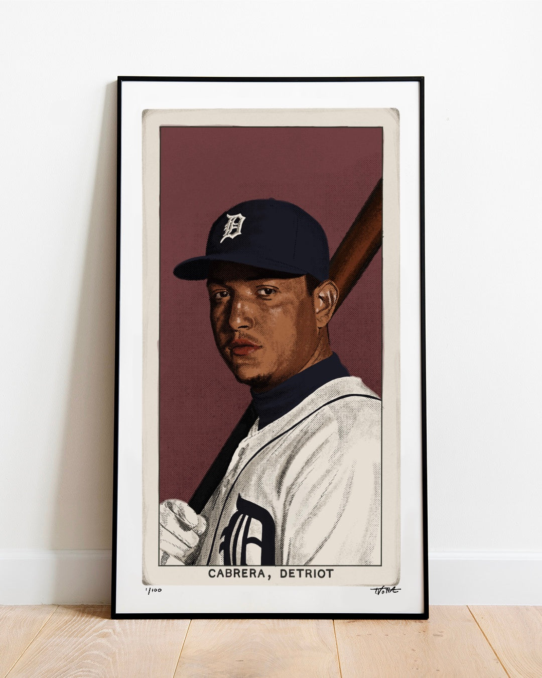 T206 Miguel Cabrera - 11” x 19” Art Print