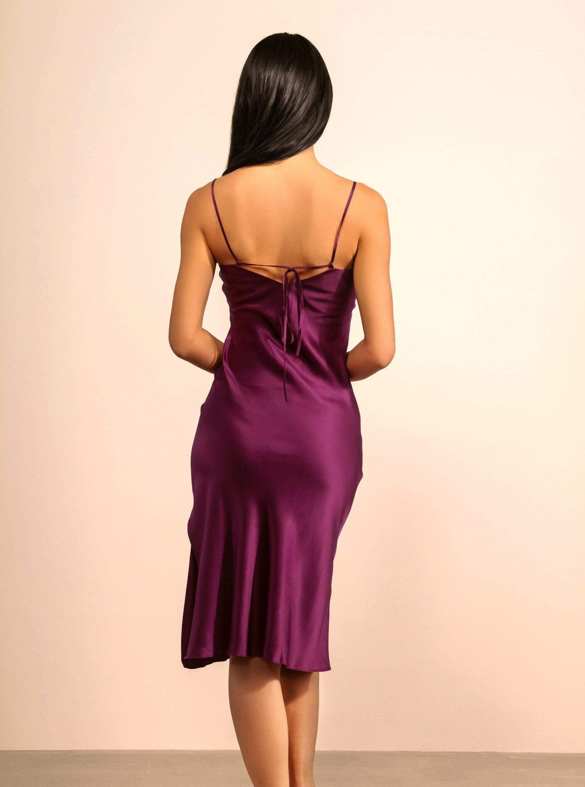 Slip Dress The Sunday Silk Slip Dress (Adjustable Straps and Built In Bra) lunya morgan lane