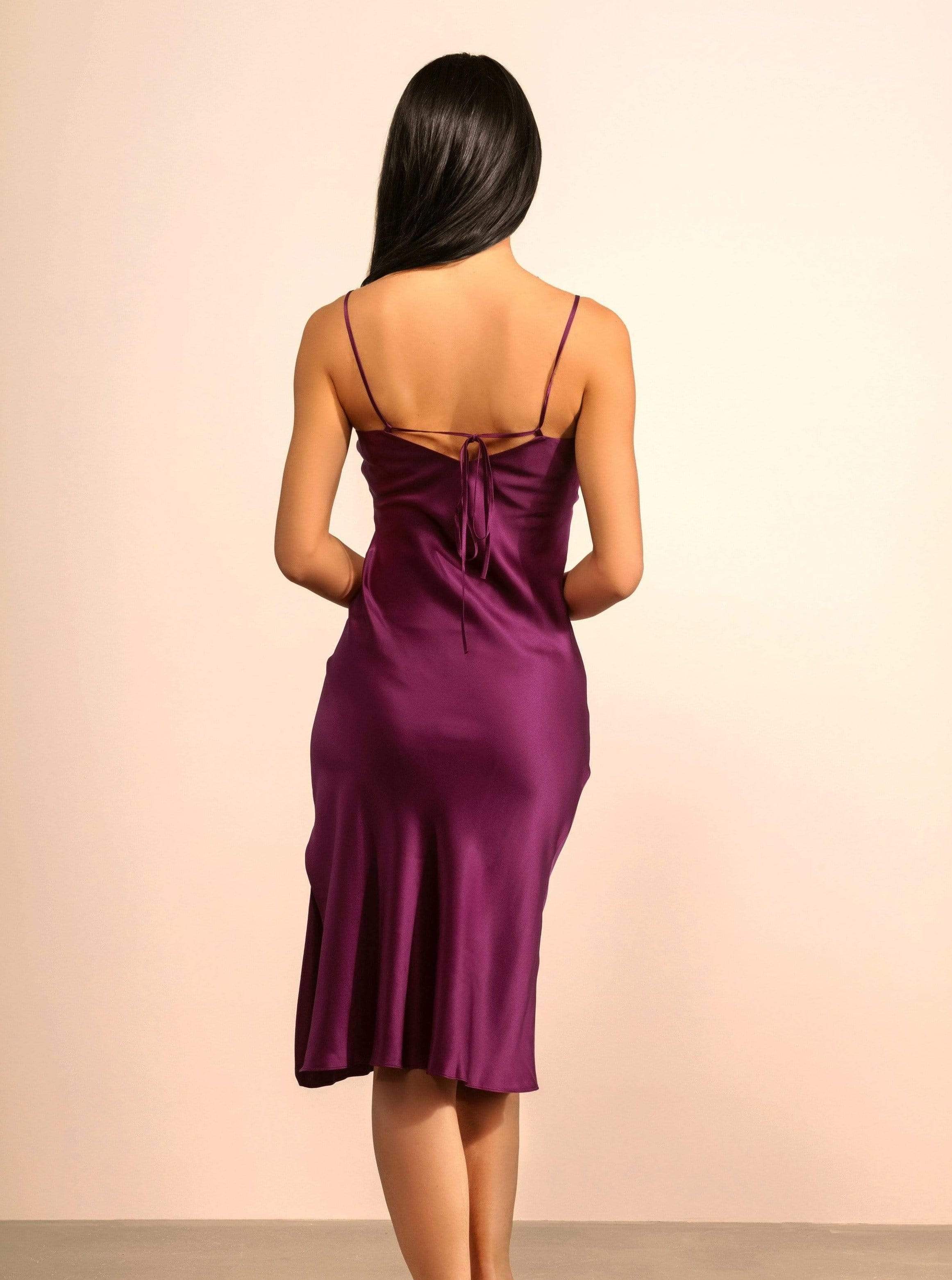 Slip Dress The Sunday Silk Slip Dress (Adjustable Straps and Built In Bra) lunya morgan lane