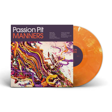 Passion Pit - Manners (Anniversary Edition, Indie Exclusive, Orange Marble Vinyl) (LP) - Joco Records