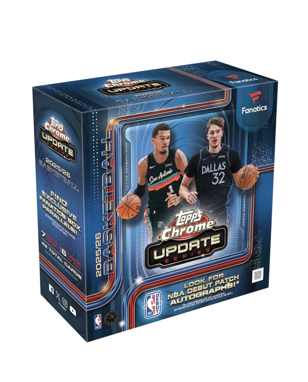 Topps Chrome Update Series Basketball 2025/26 Mega Box - Pre-Order